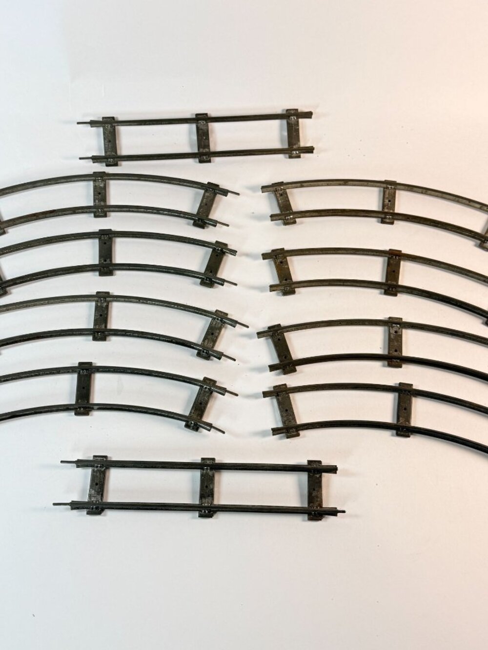 Vintage American Flyer S Gauge Metal Train Track Straight Curved Rail Lot 10